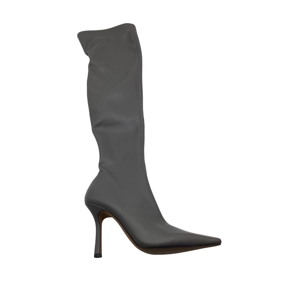 Steve Madden Grey Over The Knee Thigh High Pointed Toe Stiletto Boots Womens - Picture 6 of 11